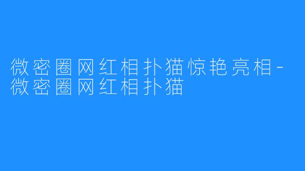 微密圈网红相扑猫惊艳亮相-微密圈网红相扑猫