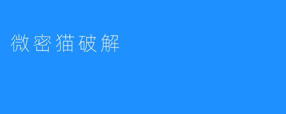 微密猫破解